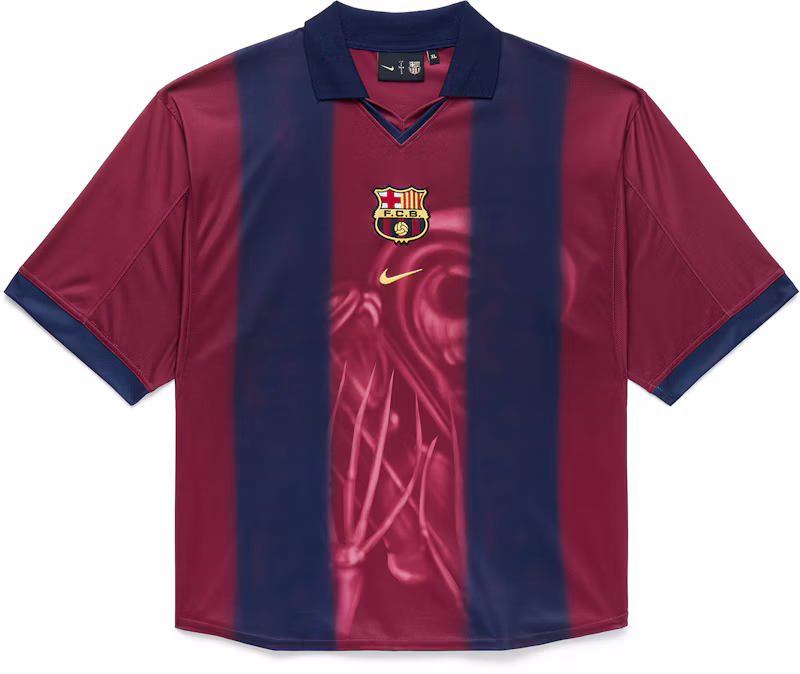 Travis Scott x Nike x FC Barcelona Retro 2000/01 Home Skeleton Jersey Multicolor