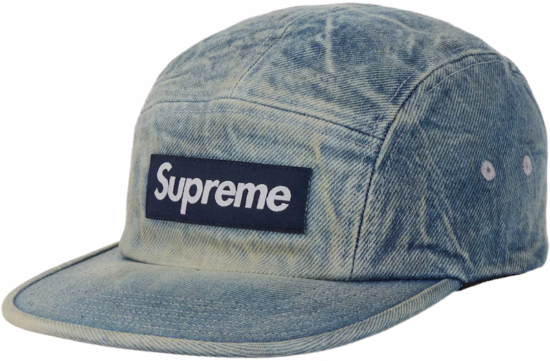 Supreme Washed Chino Twill Camp Cap (FW26) Blue Denim