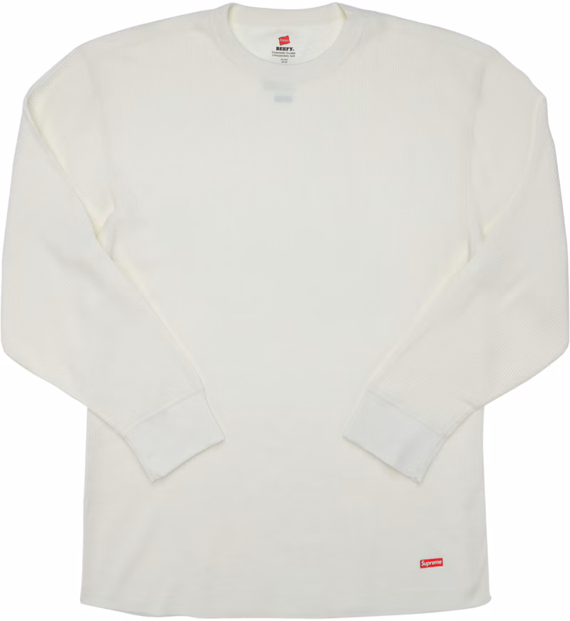 Supreme Hanes Thermal Crew (1 Pack) Natural