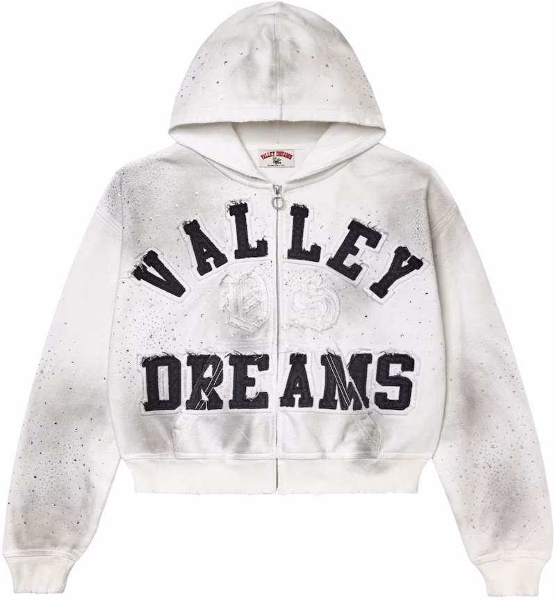 Vale Forever Classico Zip Up Hoodie White