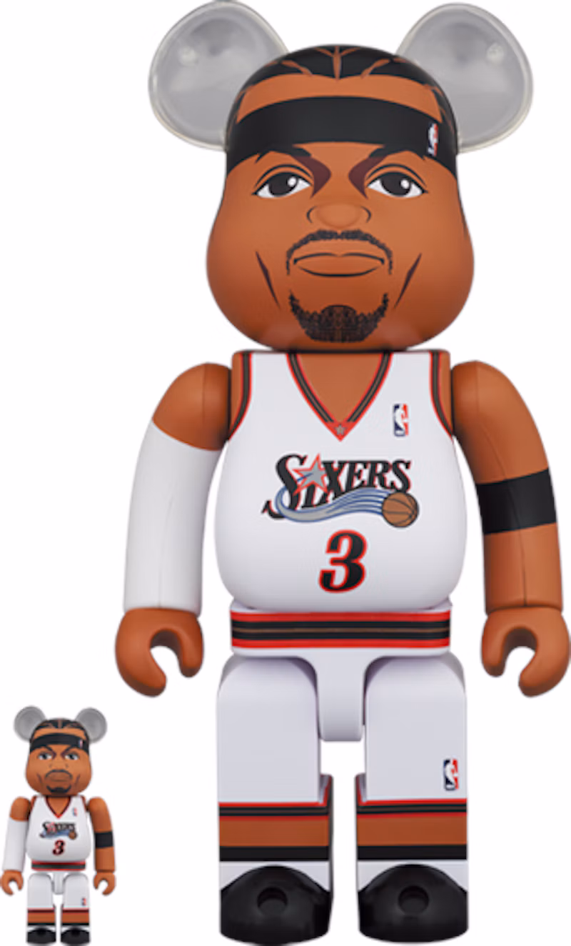 Bearbrick Allen Iverson (Philadelphia 76ers) 100% & 400% Set