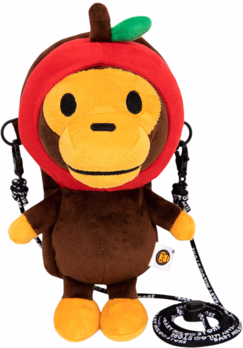 BAPE Baby Milo Plush Mobile Bag Bright Red