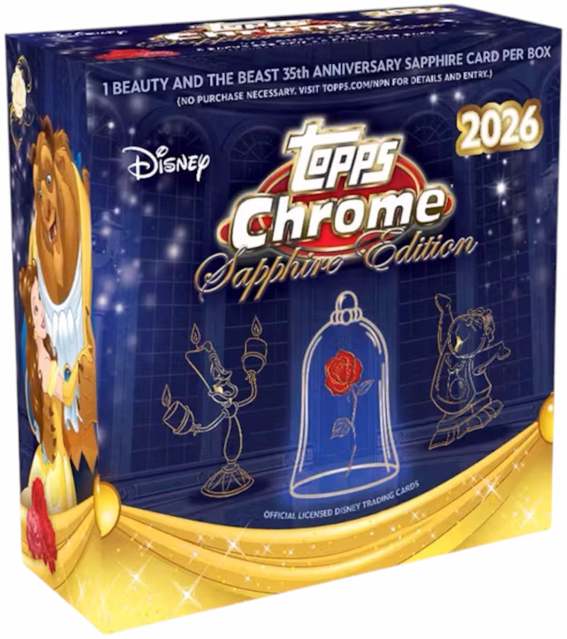 2026 Topps Chrome Disney Sapphire Edition Hobby Box