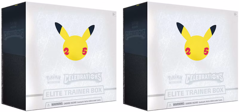Pokémon TCG 25th Anniversary Celebrations Elite Trainer Box 2x Lot