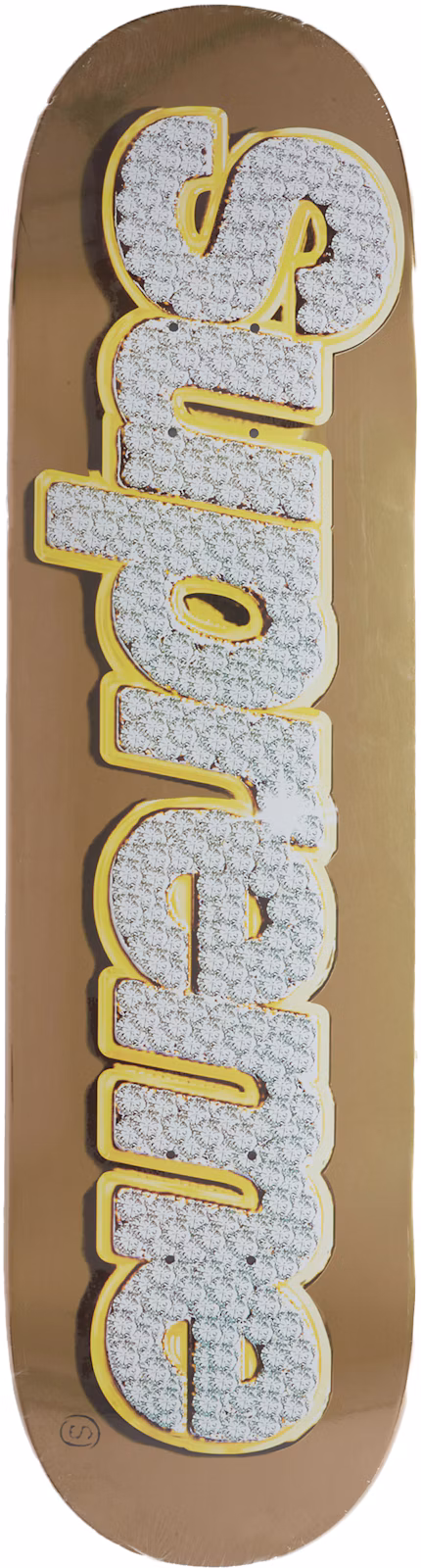 Supreme Bling Box Logo Skateboard Deck (SS22) Gold