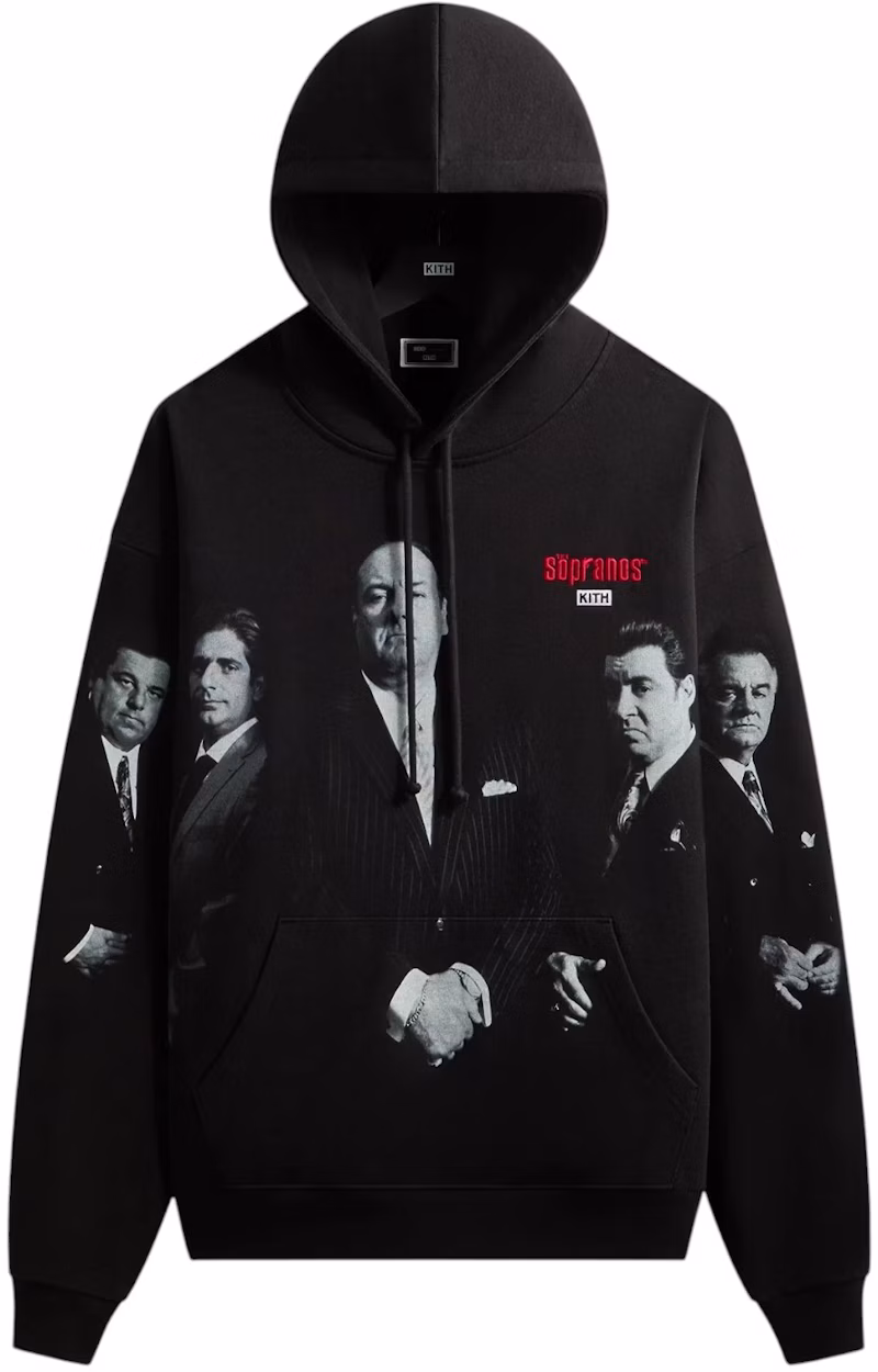 Kith x The Sopranos Arched Character Nelson Hoodie Black