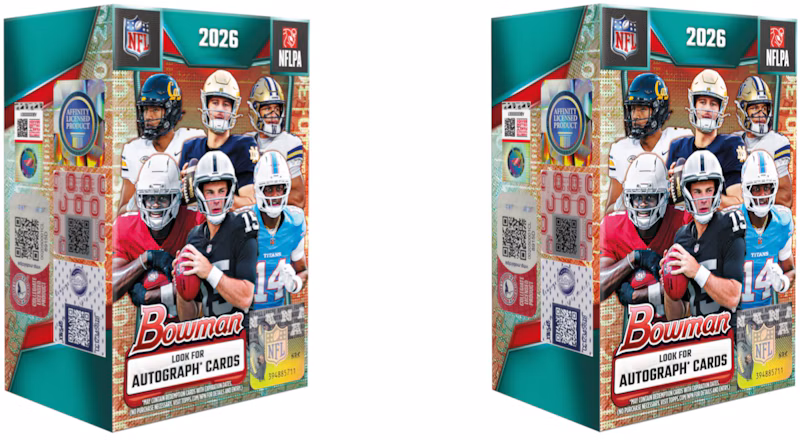 2026 Bowman Football Value Box 2x Lot