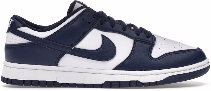 Nike Dunk Low White Midnight Navy