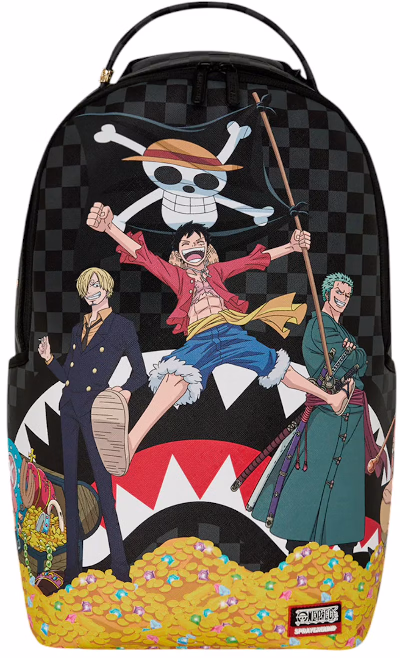 Sprayground One Piece Straw Treasure Hunt Backpack Multicolor