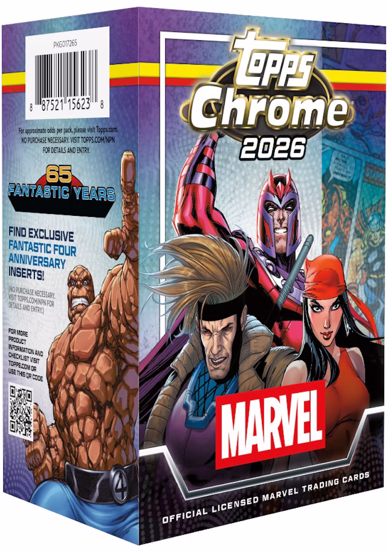 2026 Topps Chrome Marvel Comics Value Box