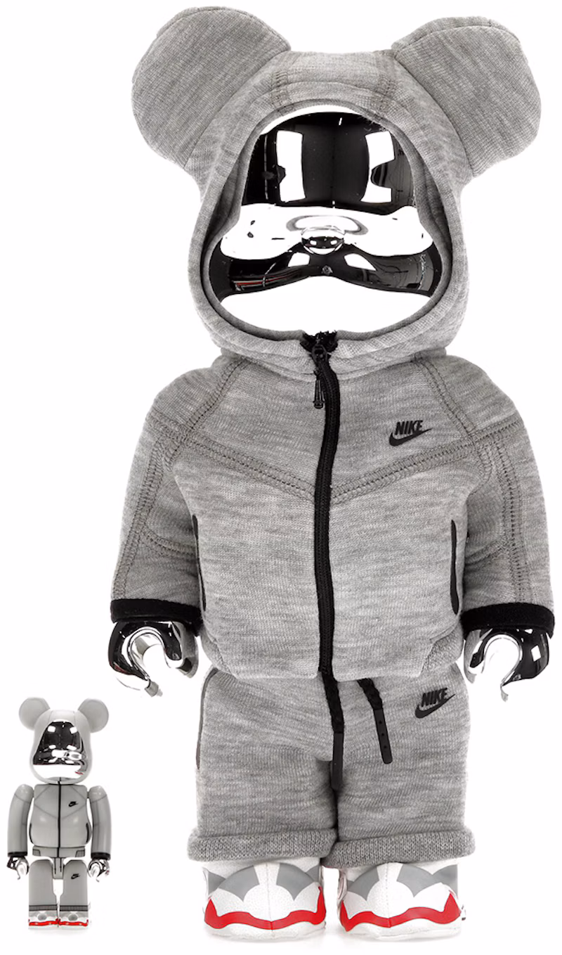 Bearbrick x Nike Tech Fleece N98 100% & 400% Set