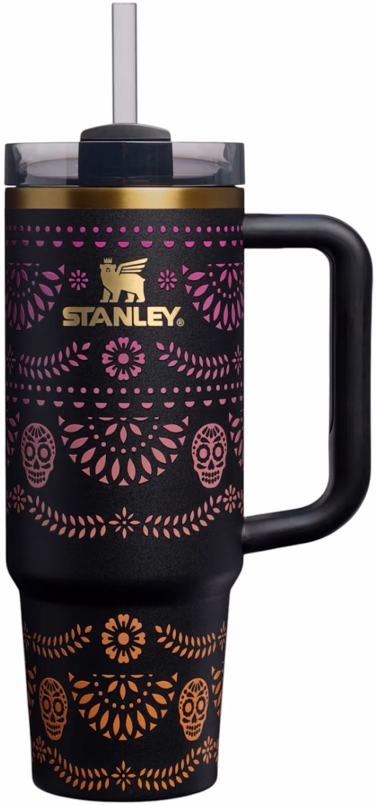 Stanley Dia de Muertos Quencher H2.0 FlowState 30oz Tumbler Midnight Catrina