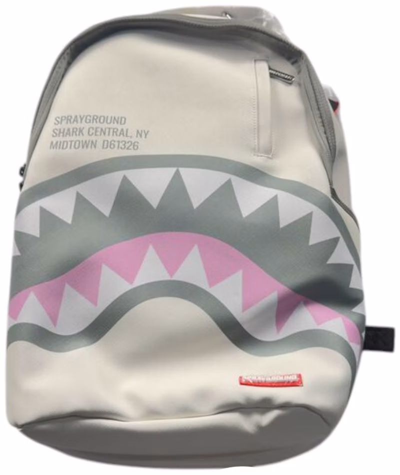 Sprayground Shark Central Rose DLXSV Backpack White/Black