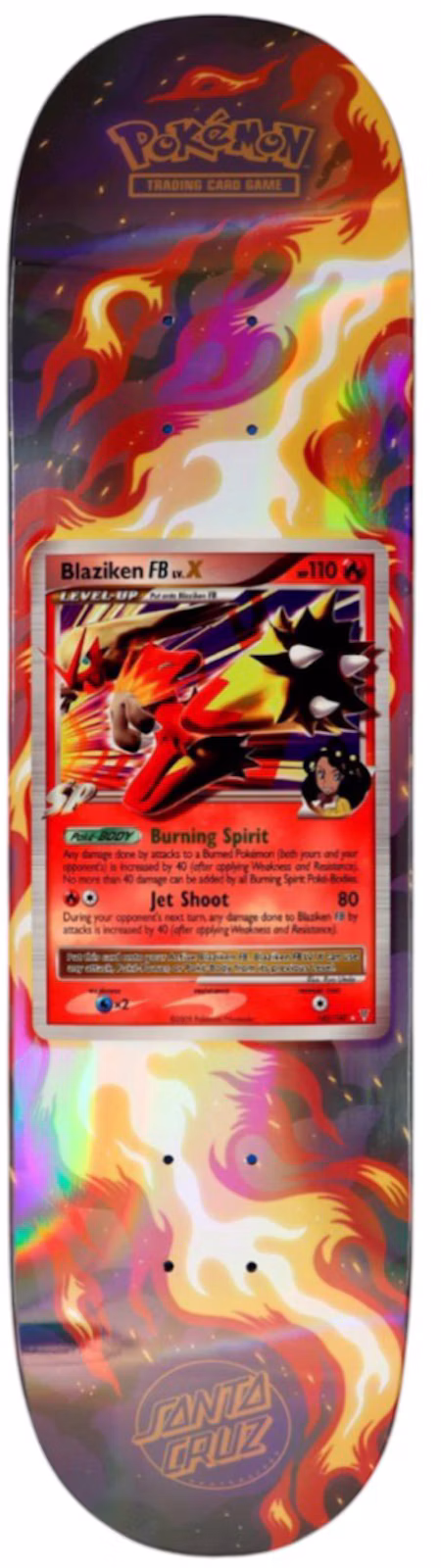 Santa Cruz Skateboards X Pokemon 2026 Skateboard Deck - Blaziken Edition