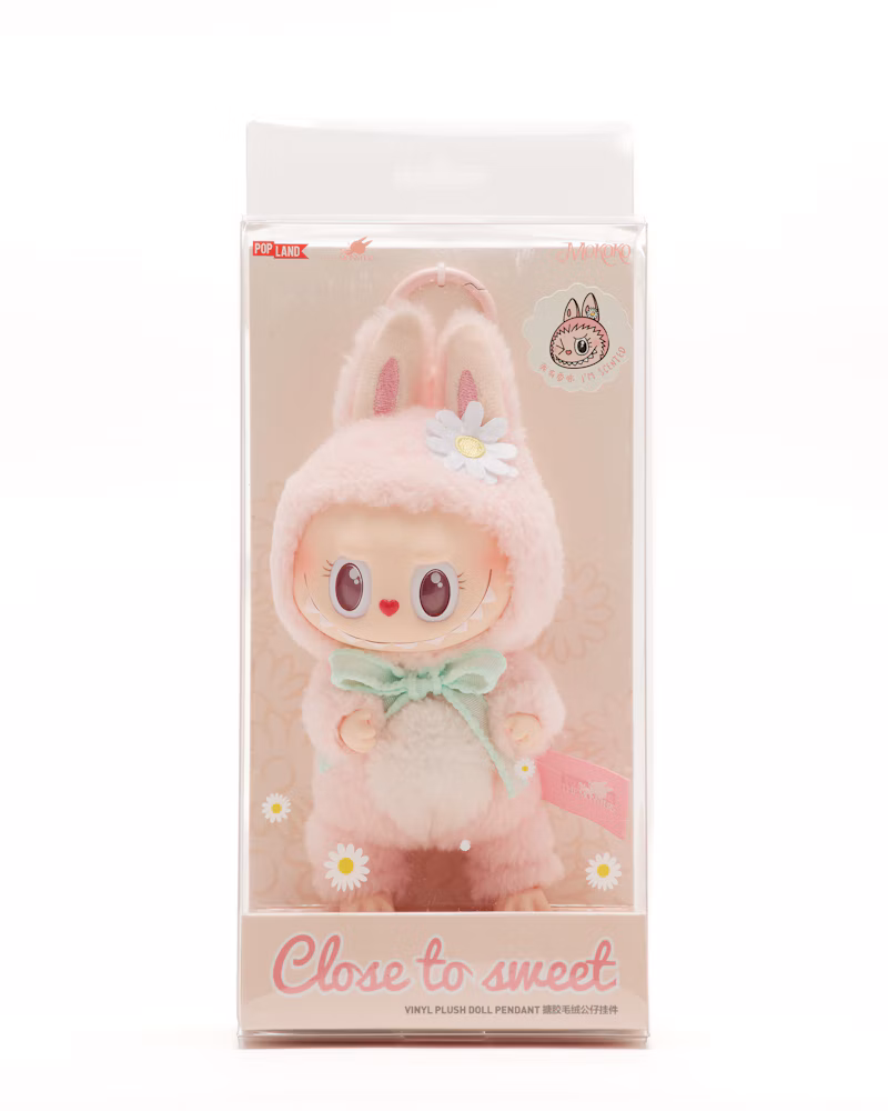 Pop Mart Labubu Mokoko Close to Sweet Vinyl Plush Pendant