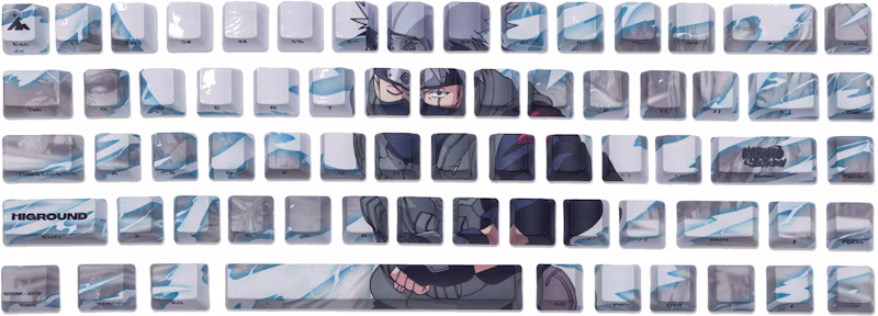Higround Naruto x Kakashi Keycap Set Grey/Blue