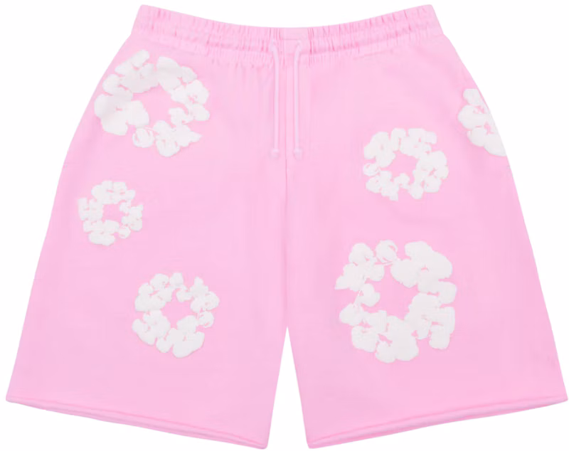 Denim Tears The Cotton Wreath Sweatshorts Powder Pink