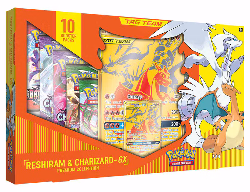 Pokémon TCG Tag Team GX Premium Collection Reshiram & Charizard Box