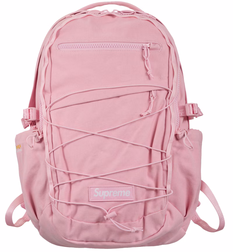 Supreme Logo Backpack (SS25) Light Pink