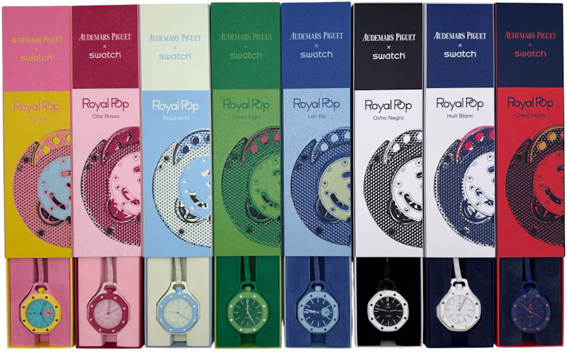 Swatch x Audemars Piguet AP Bioceramic Royal Pop Full Collection Set of 8