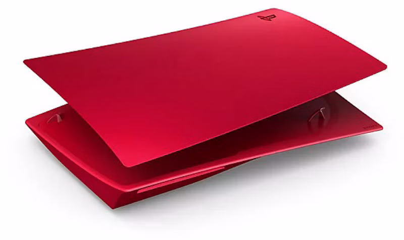 Sony PlayStation PS5 Disc Edition Cover Volcanic Red