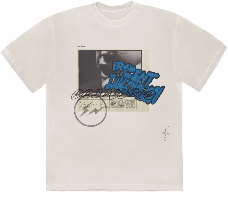 Travis Scott Cactus Jack For Fragment Manifest T-shirt White