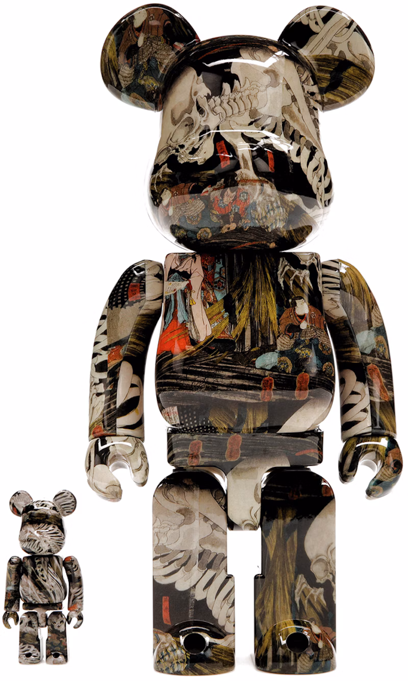 Bearbrick Utagawa Kuniyoshi (The Haunted Old Palace at Soma) 100% & 400% Set