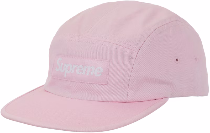 Supreme Washed Chino Twill Camp Cap (FW26) Pink