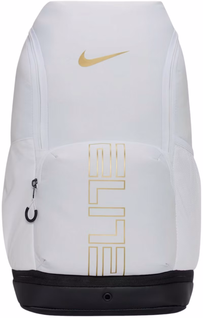 Nike Varsity Elite 32L Backpack White/Black/Metallic Gold