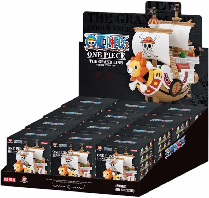 Pop Mart One Piece The Grand Line Series Vehicles Figure Sealed Case (12 Blind Box)