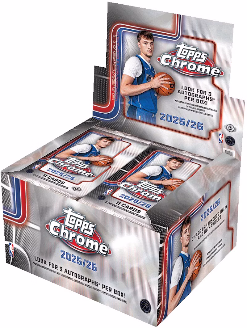 2025-26 Topps Chrome Basketball Hobby Jumbo Box