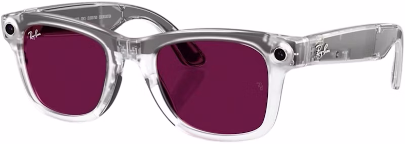 Meta x Ray-Ban Wayfarer Transitional RW4012 Clear/Ruby