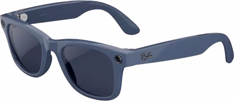 Meta x Ray-Ban Wayfarer Glasses (Gen 2) Large 0RW4012_6628MF53 Shiny Cosmic Blue/Clear to Sapphire Transition