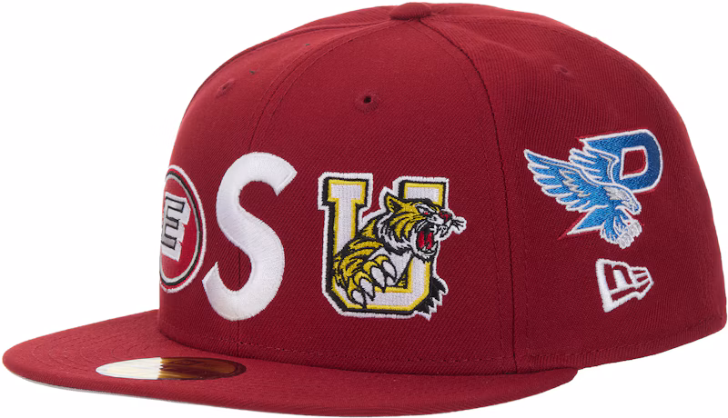 Supreme Mascots S Logo New Era 59Fifty Fitted Cap Red