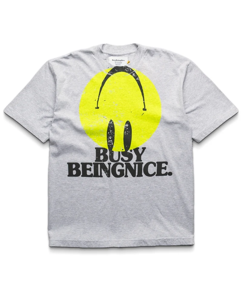 Politics Busy Being Nice What's The Matter? Tee - Ash