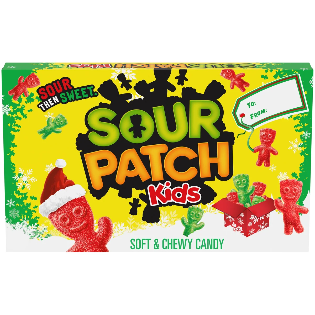 Mondelez International Sour Patch Kids Green & Red Soft & Chewy Candy - 3.1-oz. Holiday Theater Box