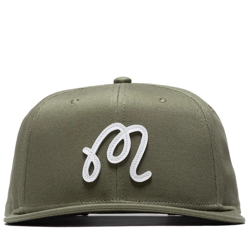 Malbon Golf M Script Snapback - Military Green