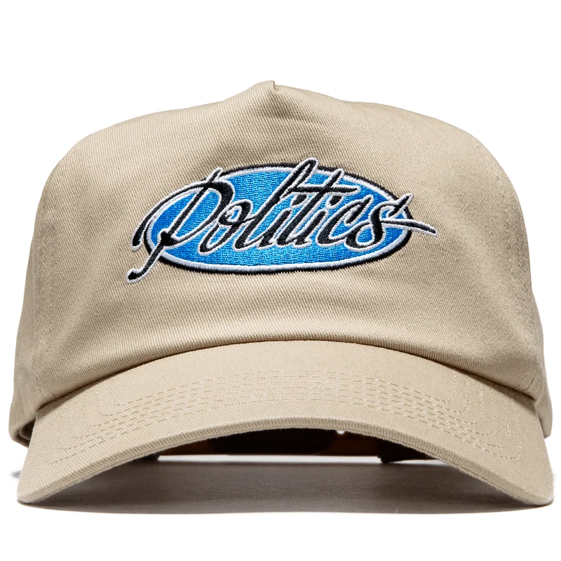 Politics Chassis 5 Panel Snapback - Khaki