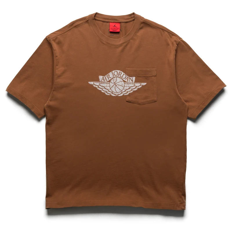 Jordan Brand Jordan Flight Essentials Pocket Tee - Light British Tan/Shadow Brown