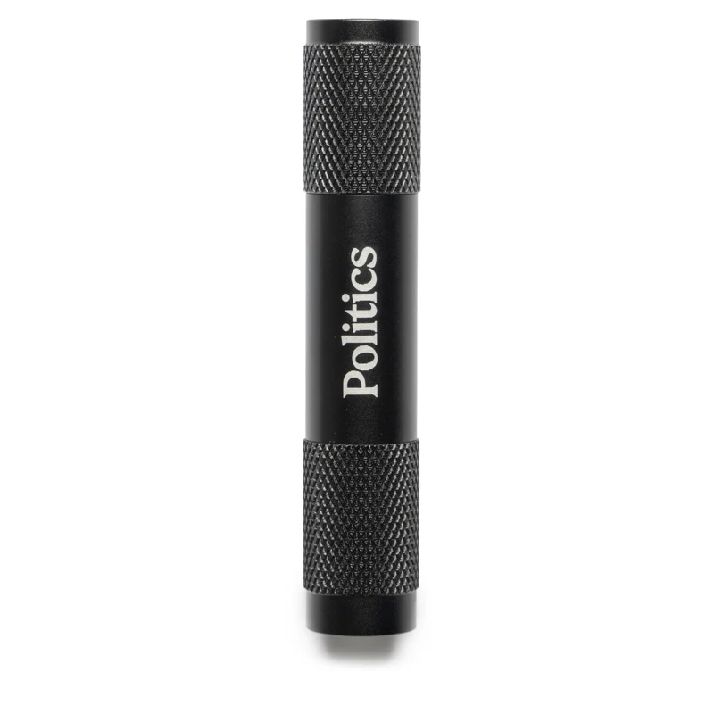 Politics Flashlight Keychain - Black