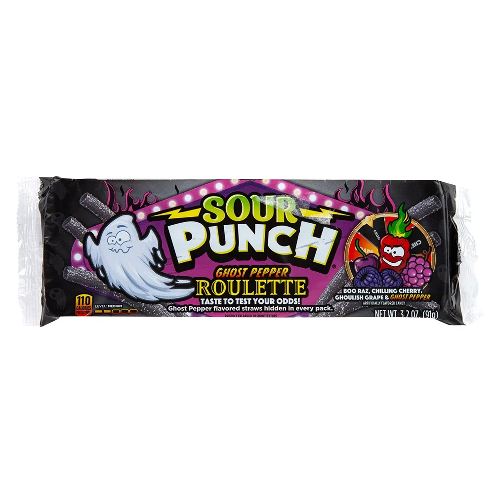 Candycopia Sour Punch Straws- Ghost Pepper Roulette