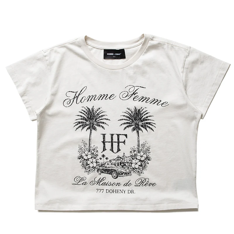 Homme Femme Classic Maison Tee - White