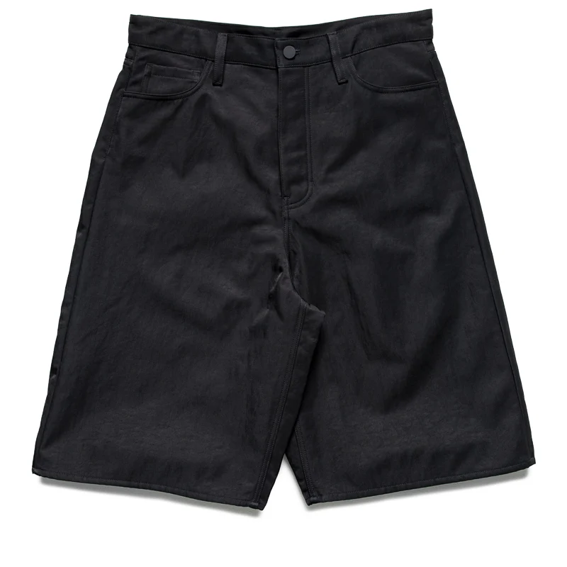 Fear Of God Essentials Textured Nylon 5 Pocket Shorts - Vintage Black
