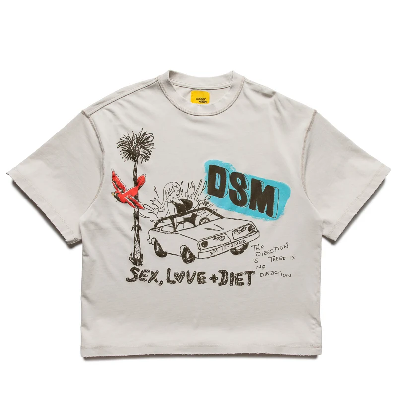 Diet Starts Monday SL&D Doodle Tee - Antique White