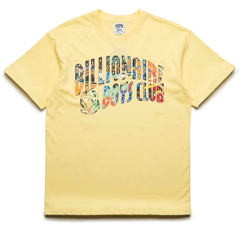 Billionaire Boys Club Curve Logo SS Tee - Lemon Meringue