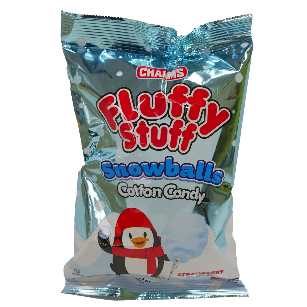 Charms Candy (Tootsie) Charms Fluffy Stuff Snow Balls Cotton Candy - 2.1-oz. Bag