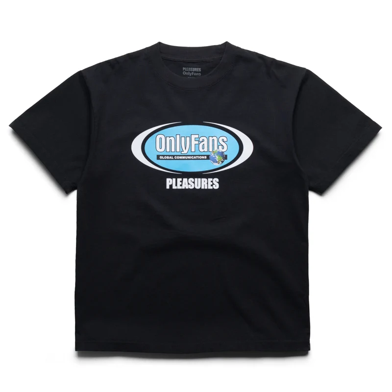 Only Fans x Pleasures Communications T-Shirt - Black