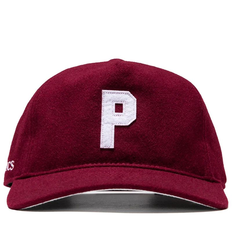 Politics x Mitchell & Ness Pro Pinch Wool Snapback - Maroon