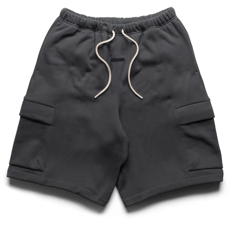 Fear Of God Essentials Fleece Cargo Basketball Shorts - Iron Grey