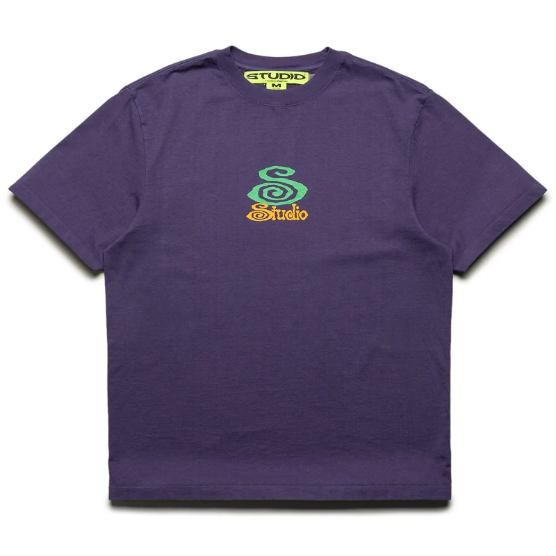 Supervsn Studio S Curl Tee - Dusty Purple